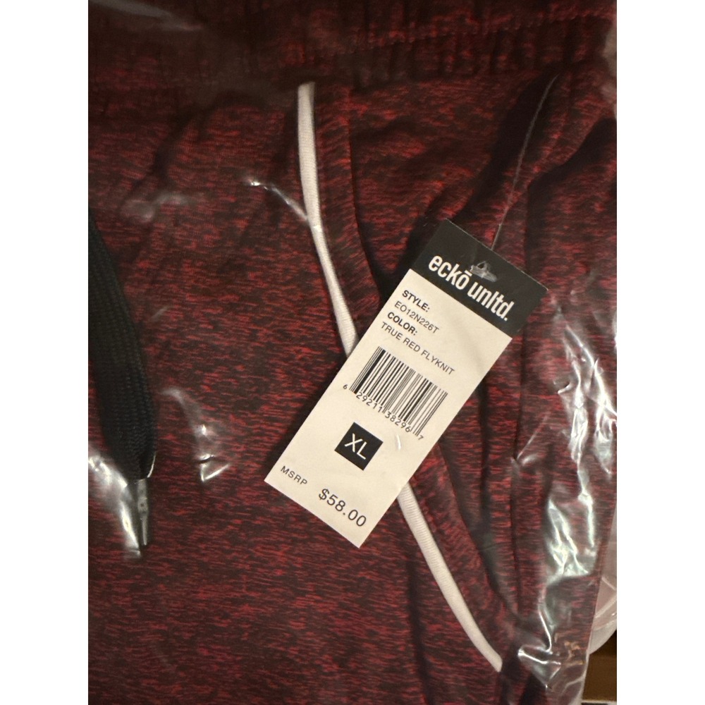Ecko Unltd Shorts Mens True Red Flyknit Athletic Gym Workout Casual Size XL‎ - Picture 4 of 9